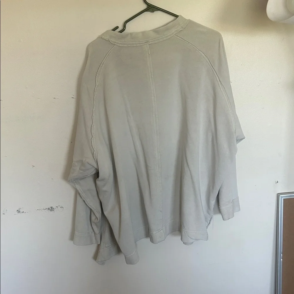 Free people XS button down oversized sweater